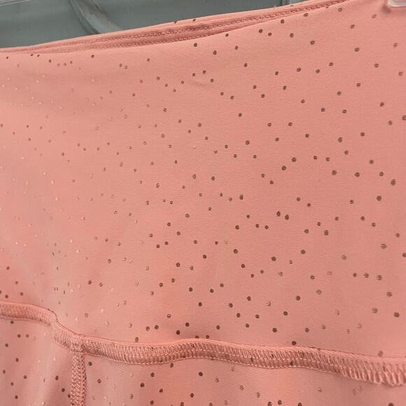 Beyond Yoga Drip Dot High Waisted Midi Leggings Pink Metallic Dot Size Small - Picture 4 of 5